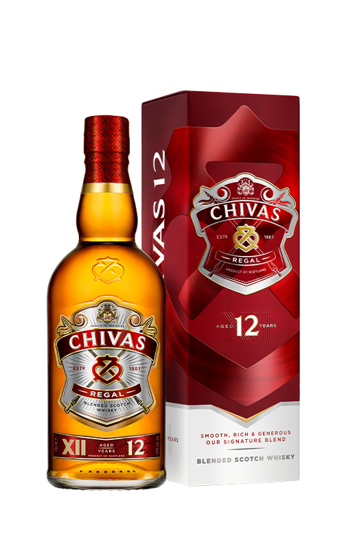 Acheter Coffret Chivas Regal 12 ans 70 cl. + 2 verres