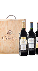 Marqués de Riscal 150 Aniversario 2010, Gran Reserva 2015 y Barón de Chirel 2016